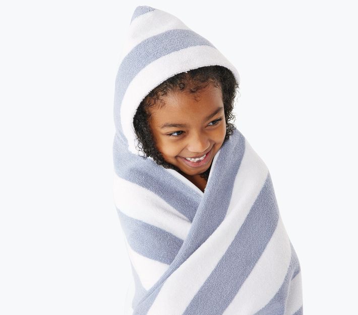 Rugby Stripe Hooded Towel | Pottery Barn Kids