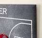 Personalized Basketball Printed Fabric Pinboard (24" x 36")