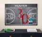 Personalized Basketball Printed Fabric Pinboard (24" x 36")