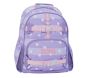 Lavender Stripe Heart Mackenzie Backpack