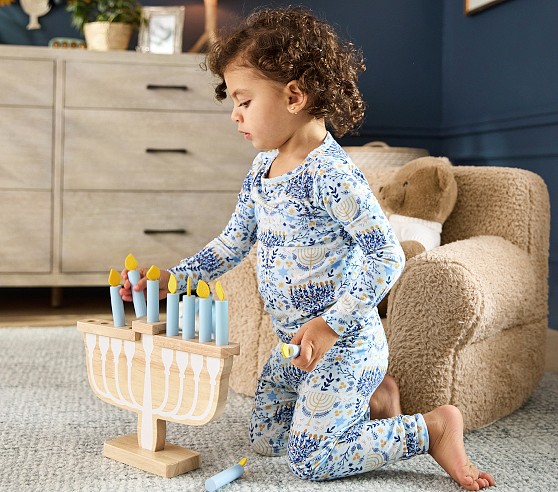 Rifle Paper Co. Hanukkah Kid Throw Blanket | Pottery Barn Kids