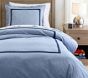 Braided Trim Cotton Duvet Cover &amp; Shams