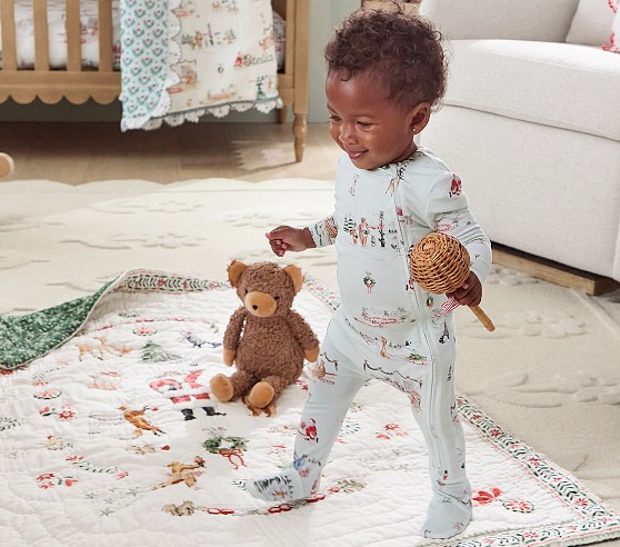Riley Sheehey English Garden Baby Pajama | Pottery Barn Kids