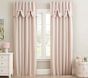 Evelyn Linen-Blend Bow Valance Blackout Curtain