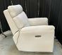 Open Box: Dream Deluxe Power Swivel Recliner - Performance Heathered Basketweave Alabaster White