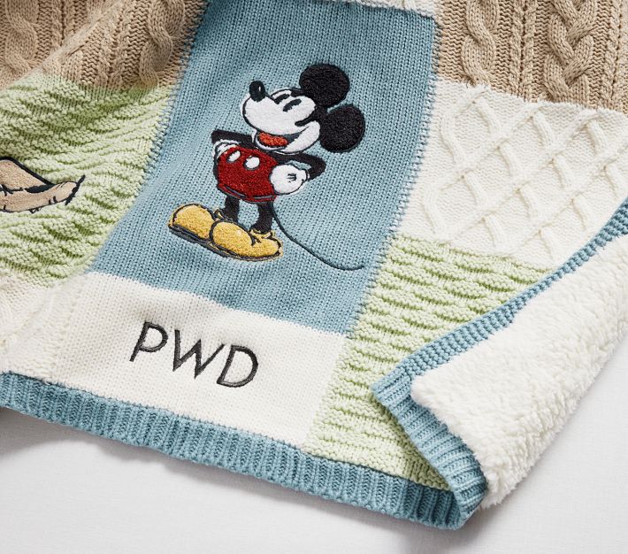 Disney Home x Sanderson Mickey Mouse Baby Blanket | Pottery Barn Kids