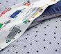 Flocked Star Duvet Cover