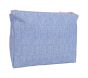 Blue Daisies Chenille Mackenzie Supplies Pouch