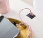 Ava Regency Nightstand with Charging Station and Nightlight (19")