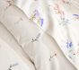 Embroidered Floral Ruffle Cotton Duvet &amp; Shams