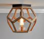 Pentagon Prism Flush Mount