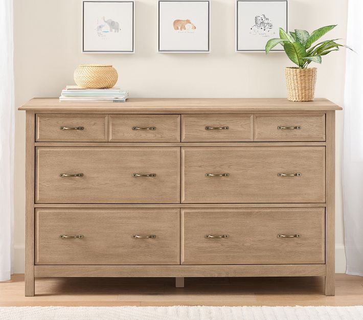 Rory Extra-Wide Nursery Dresser, Gray/Seadrift, In-Home Delivery