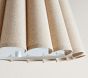 Natural Linen Fluted Semi Flush Mount (17")