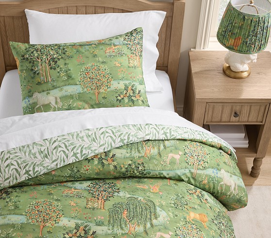 Morris & Co. Owl and Willow Organic Duvet & Shams | Pottery Barn Kids