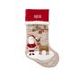 Santa & Reindeer Woodland Stocking