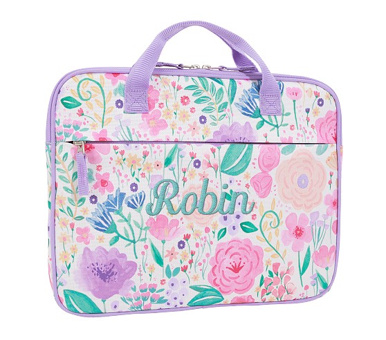 Lavender Floral Homework Holder | Pottery Barn Kids