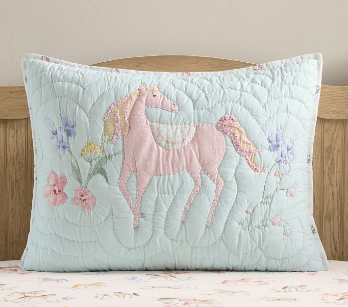 Floral Horse Quilt & Shams | Pottery Barn Kids