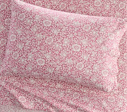 Morris & Co. Mallow Floral Organic Cotton Sheet Set