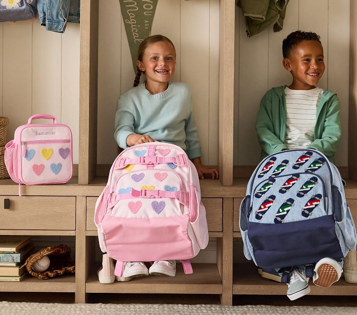 Pastel Chenille Hearts Backpack | Pottery Barn Kids