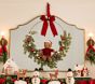 Teddy Bear Light-Up Christmas Demi Wreath