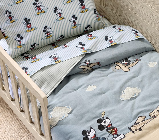 Disney Home x Sanderson Mickey Mouse Toddler Bedding | Pottery