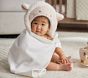 Lamb Faux Fur Baby Hooded Towel