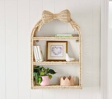 Rattan Bow Tiered Shelf (31