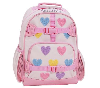 Pastel Chenille Hearts Backpack | Pottery Barn Kids