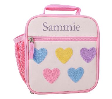 Pastel Chenille Hearts Backpack | Pottery Barn Kids display picture 1