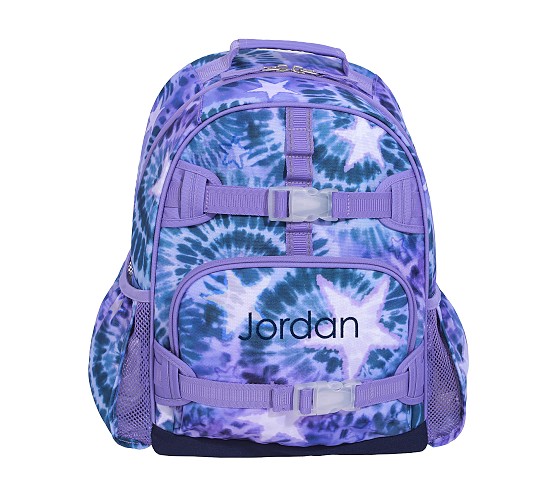 cute mini tie dye backpacks Backpack with Glitter Varsity Patch Letters fun and ready for the school day Justice Tie Dye Backpack For