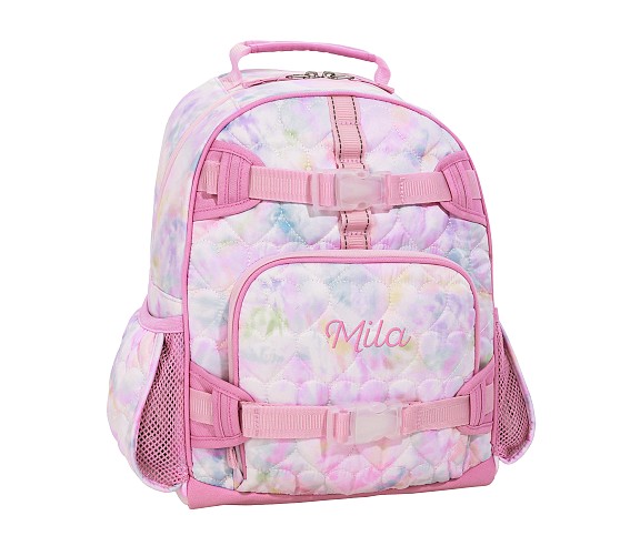Mackenzie Pink Heart Tie-Dye Backpacks | Pottery Barn Kids