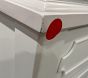 Open Box: Ava Regency Slim Dresser (24") - Simply White, Brass