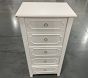 Open Box: Ava Regency Slim Dresser (24") - Simply White, Brass