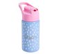 Blue Brushstroke Dot Mackenzie Water Bottle