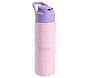Pink Brushstroke Dot Mackenzie Water Bottle