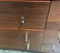 Open Box: Lennox 6-Drawer Dresser (56"W x 19"D) - Dark Walnut, Black/Gold