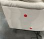 Open Box: Lullaby Deluxe Power Swivel Recliner with Heat and Massage - Performance Heathered Chenille Ecru