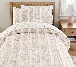 Bria Hammel Rose Ruffle Vine Quilt & Shams