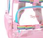 Mackenzie Clear With Pink Trim Backpack