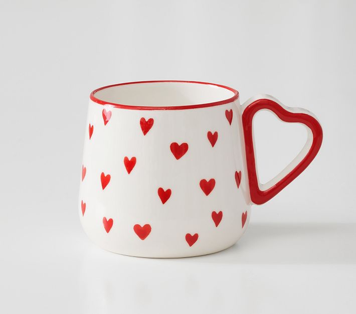 Love Bug Ceramic Hearts Kids Mug | Pottery Barn Kids