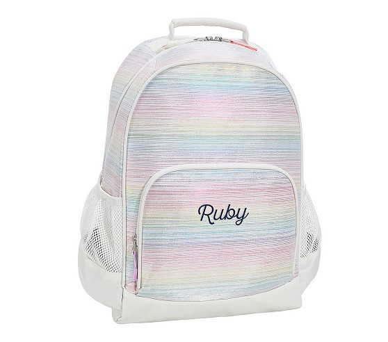 Mackenzie Roller Rabbit Aqua Monkey Backpacks | Pottery Barn Kids
