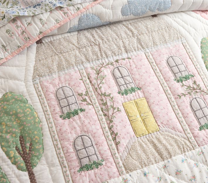 Dollhouse Wholecloth Quilt & Shams | Pottery Barn Kids