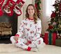 Heritage Santa Adult Organic Cotton Pajama Set