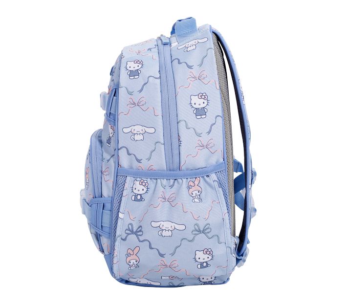 hello kitty and friends backpack for school Girls Bundle w/ 16" Bookbag + More | Large Durable Sanrio Bag w/ Front Zip Pocket Plus Water Bottle, Stickers, More denier 100% recycled polyester with a PU coating Gear-Up Hello Kitty And Friends