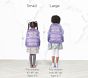 Lavender Stripe Heart Mackenzie Backpack