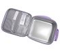 Lavender Ticking Stripe Bow Mackenzie Lunch Box