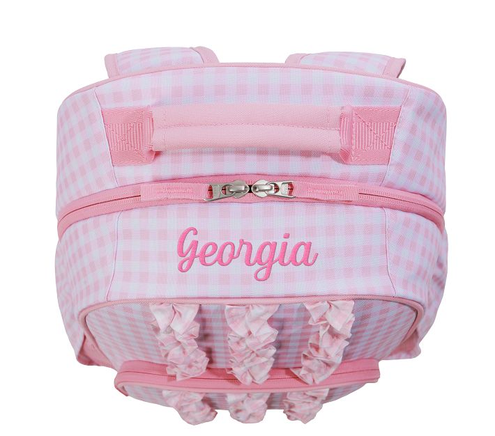 Ruffle Gingham Pink Mackenzie Backpack Bundle, Set of 3 | Pottery