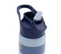 Chambray Stripe Airplanes Glow-In-The-Dark Mackenzie Water Bottle