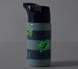 Chambray Stripe Airplanes Glow-In-The-Dark Mackenzie Water Bottle