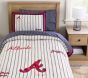 <i>MLB<sup>&trade;</sup></i> <i>Atlanta Braves<sup>&trade;</sup></i> Patches Stripe Jersey Quilt & Shams